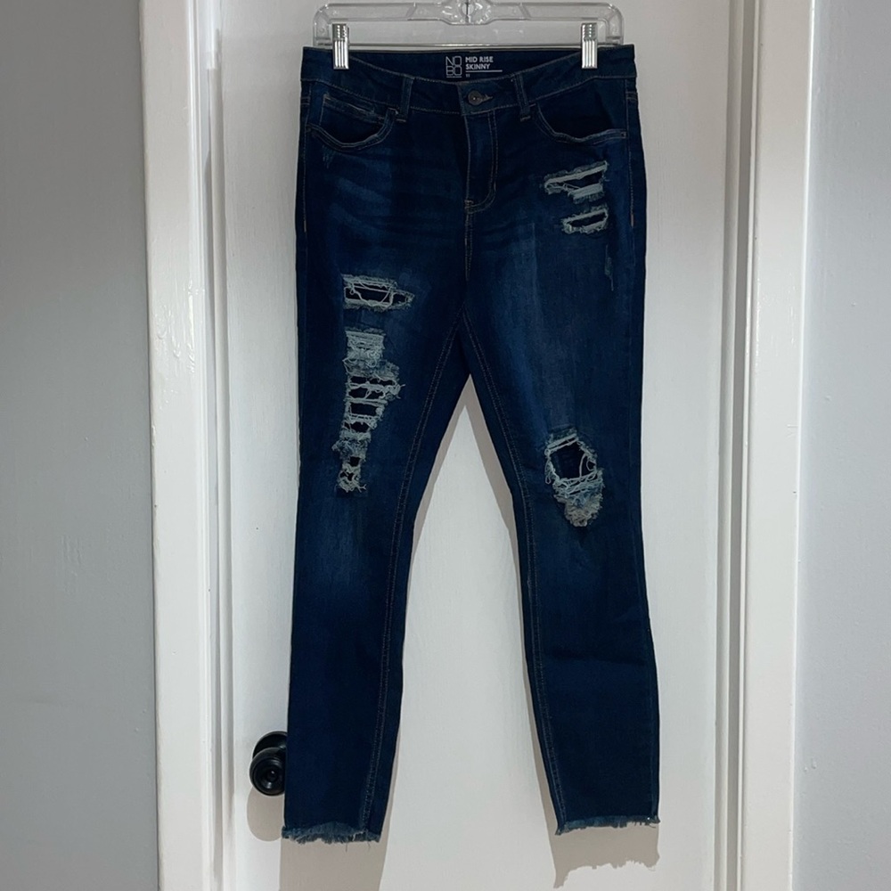 Distressed denim